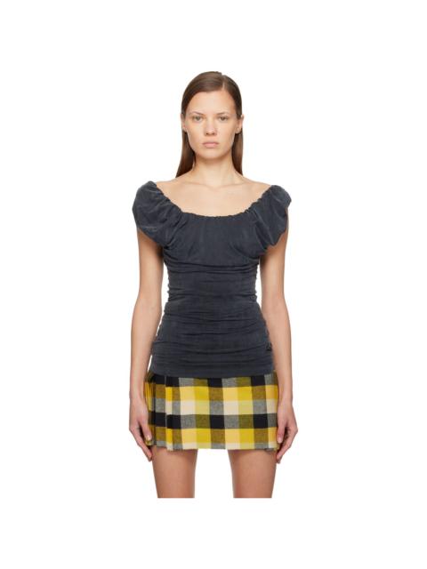Vivienne Westwood Gray Ginnie Jersey Top