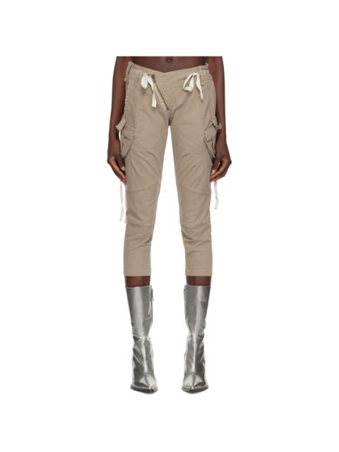 OTTOLINGER Taupe Cropped Trousers