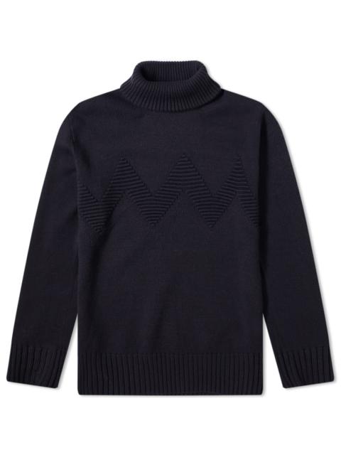 Junya Watanabe MAN Junya Watanabe MAN Zig Zag Roll Neck Knit