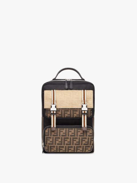 FENDI Black nylon backpack
