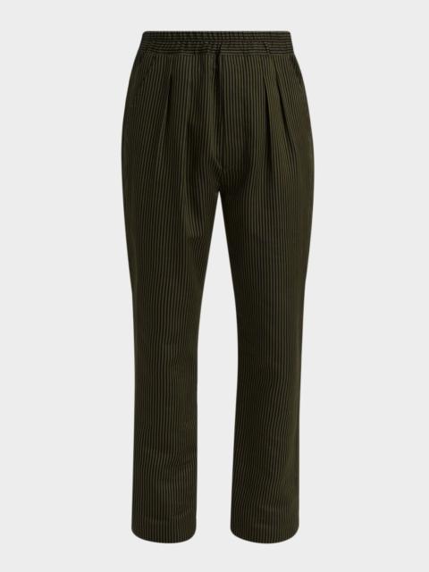 TOM FORD Men & apos;s Cotton and Silk Bengal Stripe Lounge Pants
