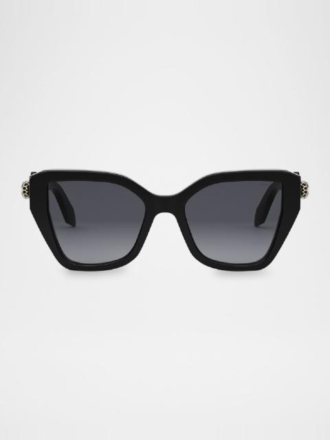 BVLGARI Serpenti Acetate Butterfly Sunglasses