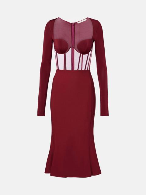 NENSI DOJAKA Paneled corset dress