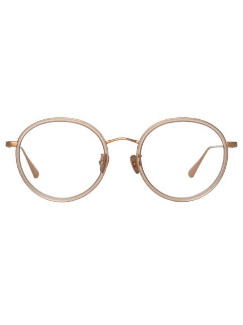 SATO OVAL OPTICAL FRAME IN ROSE GOLD