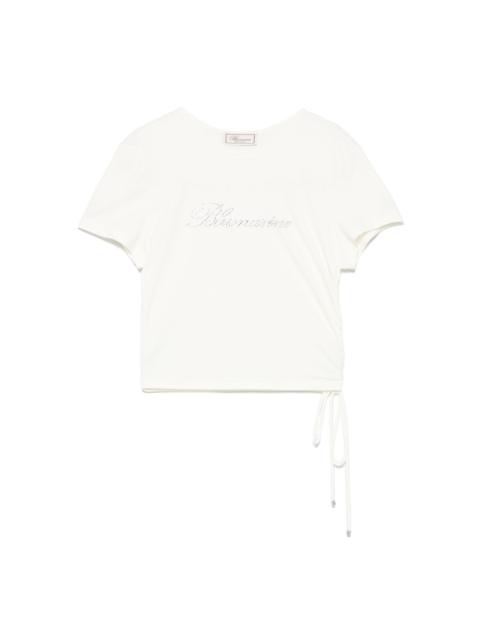 rhinestone-logo T-shirt