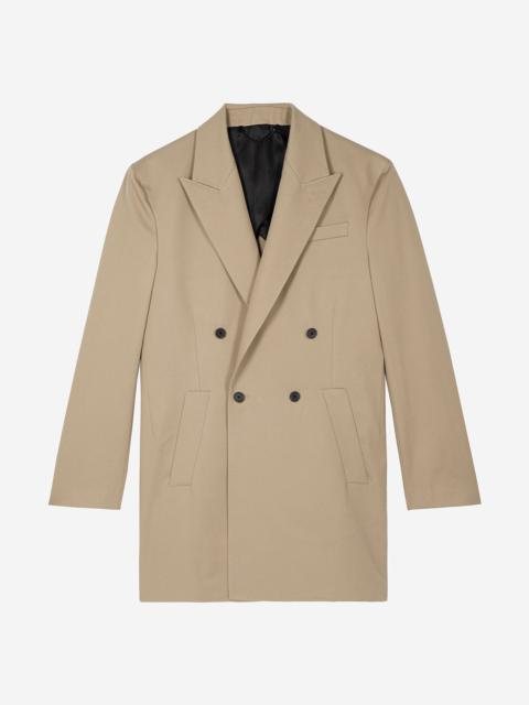 The Kooples BEIGE LONG DOUBLE-BREASTED JACKET