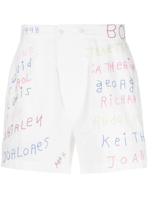 Familial Hall cotton shorts