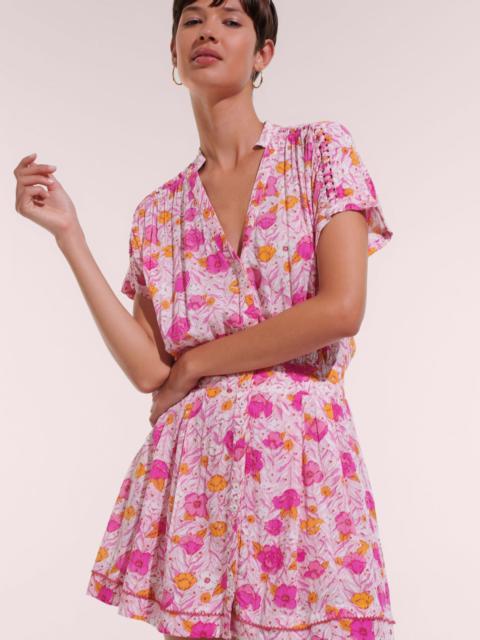 Poupette St Barth Short Jumpsuit Bora - Pink Petunia