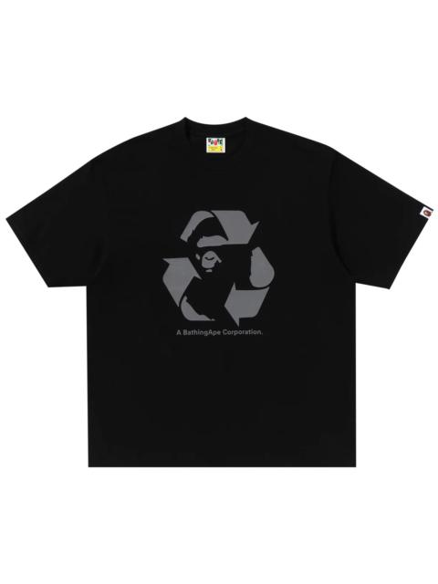 BAPE Recycle Motif Relaxed Fit Tee 'Black'