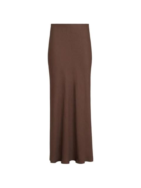 Brunello Cucinelli Fluid Bias-Cut Skirt