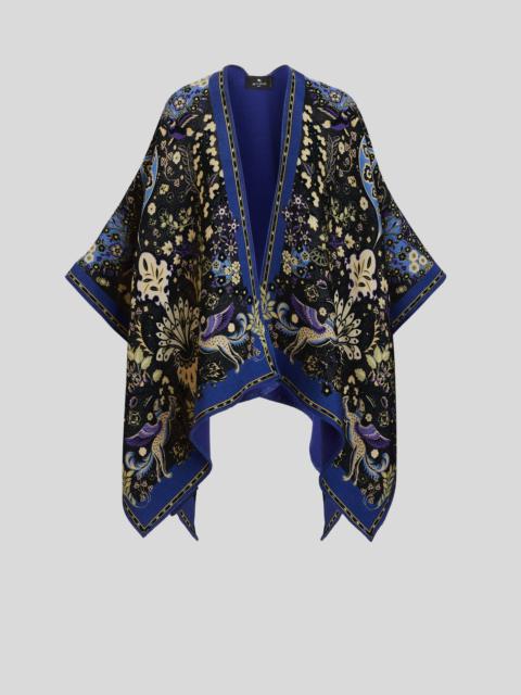 Etro PRINTED VIRGIN WOOL CAPE