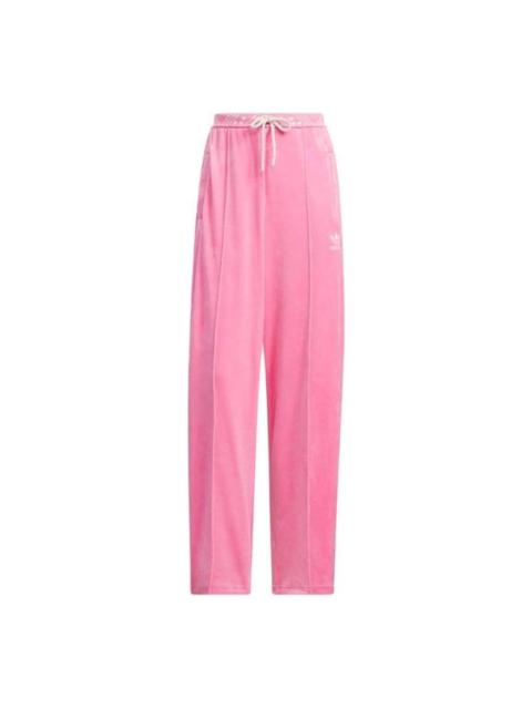 adidas (WMNS) adidas Originals Velour SST Track Suit Pants 'Pink' IX4230