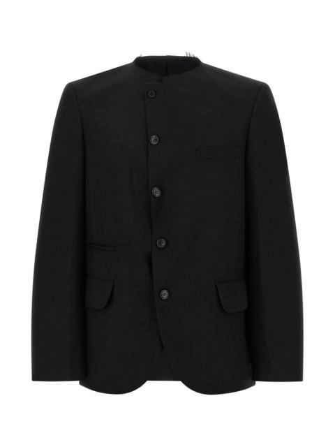 BLACK COMME des GARÇONS Raw Cut Hem Blazer