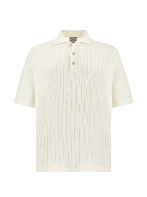 Paul & Shark ribbed polo shirt