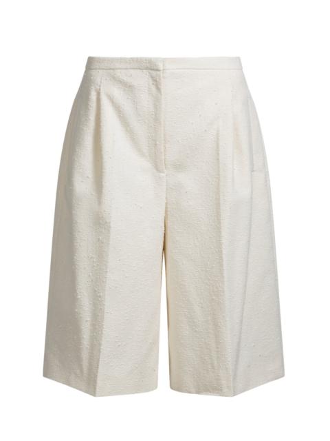 BOSS RELAXED-FIT SHORTS IN ITALIAN BOUCLÉ