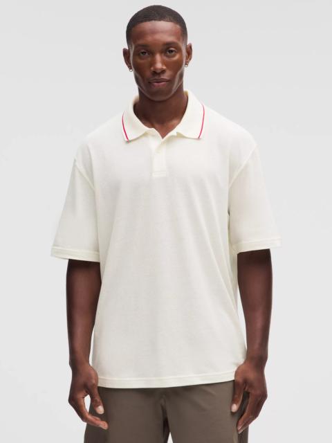 lululemon Mesh-Knit Jersey Short-Sleeve Polo Shirt