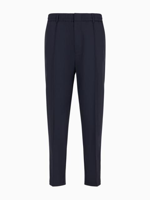 Travel Essentials trousers in nylon with ribbing and elasticated waist