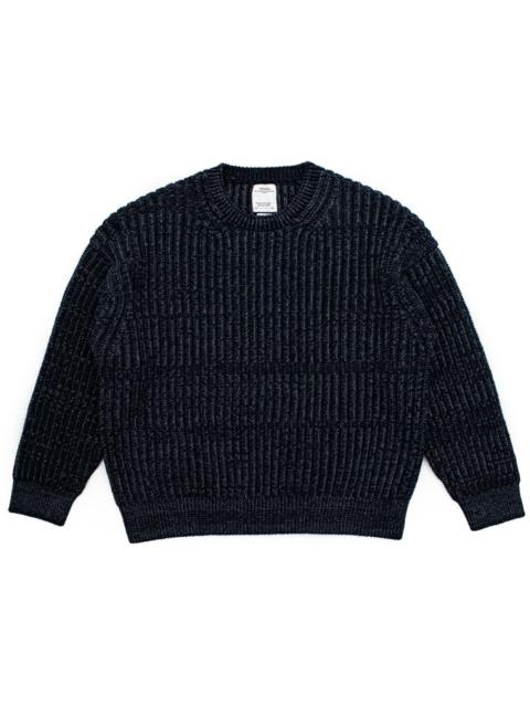 visvim AMPLUS CREW L/S (W/L) NAVY
