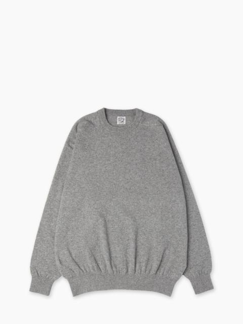orSlow ORSLOW SIMPLE CREWNECK WOOL SWEATER LIGHT GREY