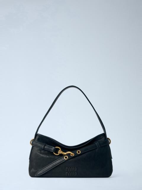 Miu Miu Adventure Nappa Leather Shoulder Bag