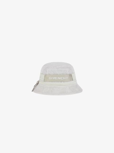GIVENCHY BUCKET HAT IN MESH WITH ZIP