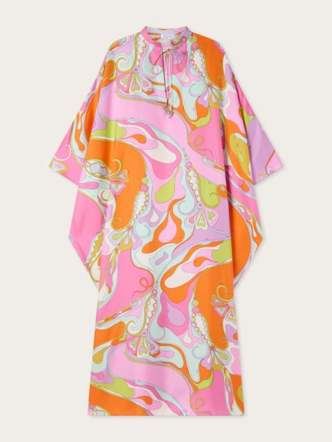 PUCCI ORCHIDEE PRINT SILK KAFTAN