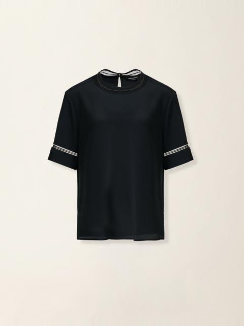 FABIANA FILIPPI Short-sleeve crêpe de chine top