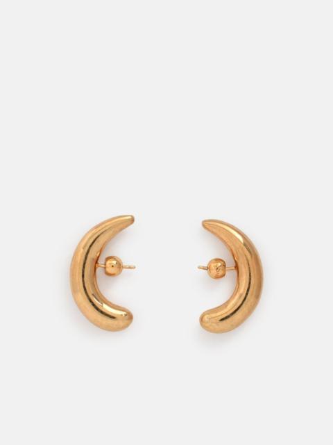 PANCONESI SILVER 'HALF MOON HOOPS' EARRINGS