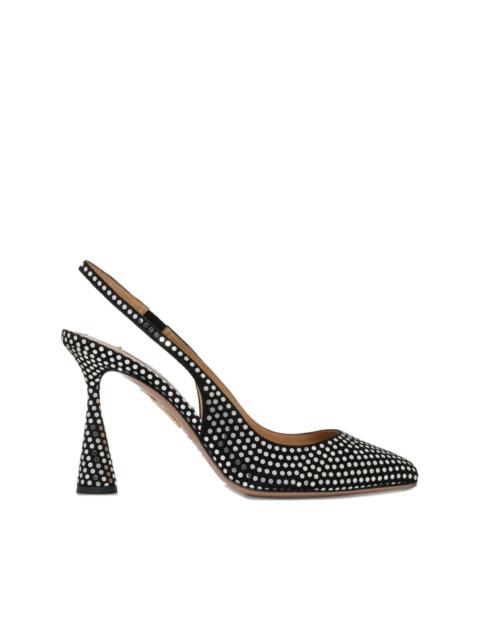 AQUAZZURA studded slingback heels