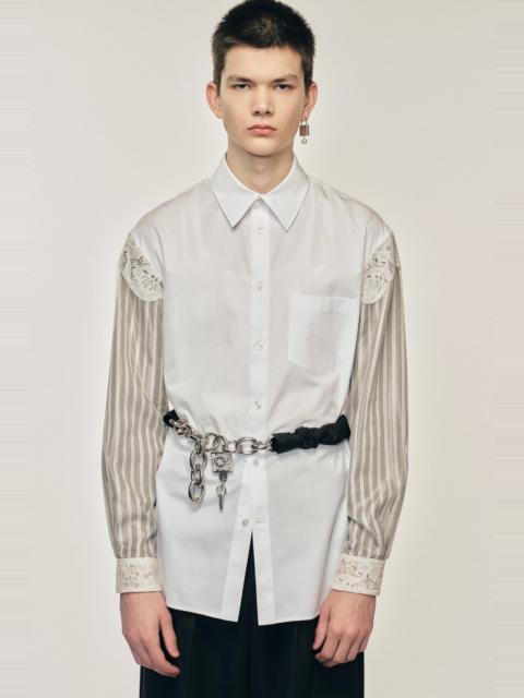 Simone Rocha Trapped Lace Patchwork Easy Shirt