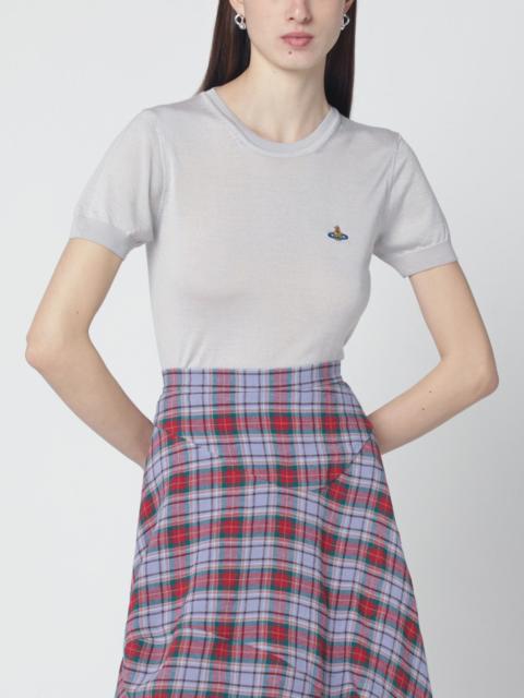 Vivienne Westwood Light grey Bea wool and silk top