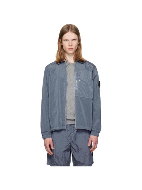 Stone Island Blue 1200038 Nylon Metal ECONYL Overshirt