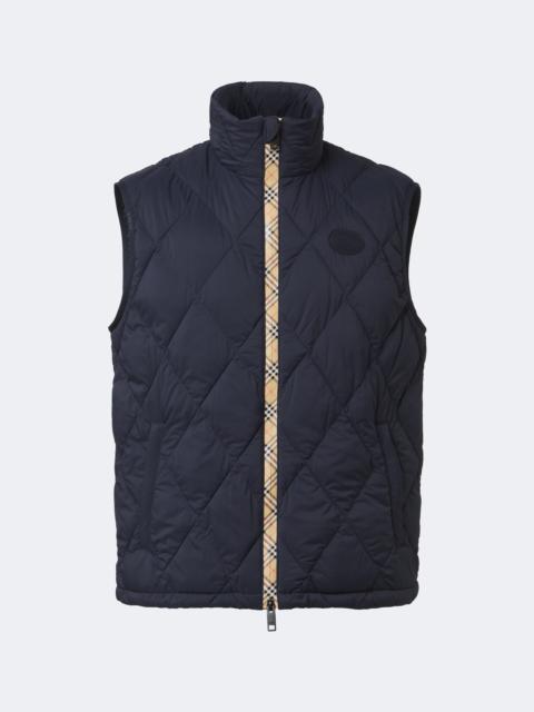Burberry Burberry Check quilted vest