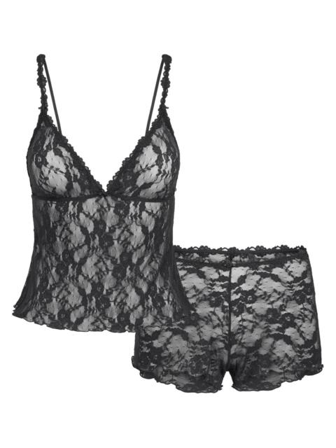 SKIMS Skims Stretch-lace Triangle Cami and Short set