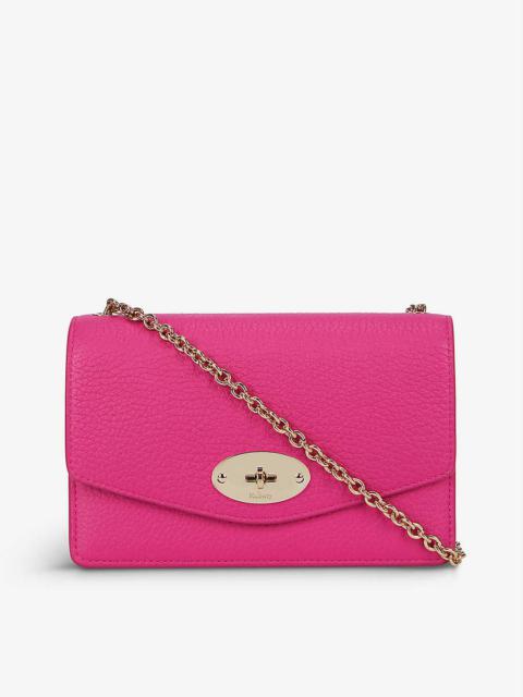 Darley small grained-leather wallet-on-chain