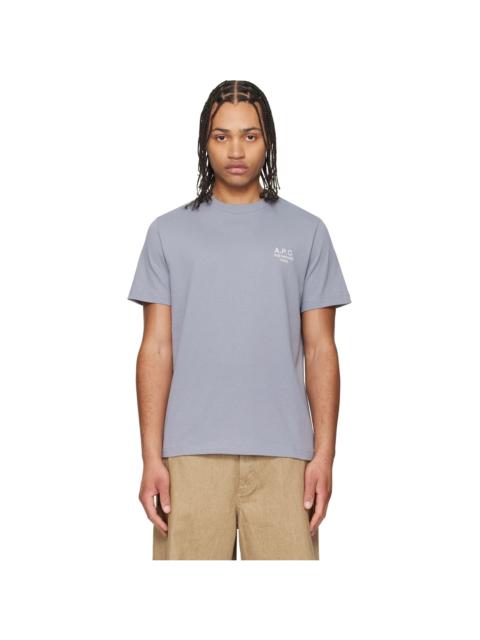 A.P.C. Purple Standard 'Rue Madame' T-shirt
