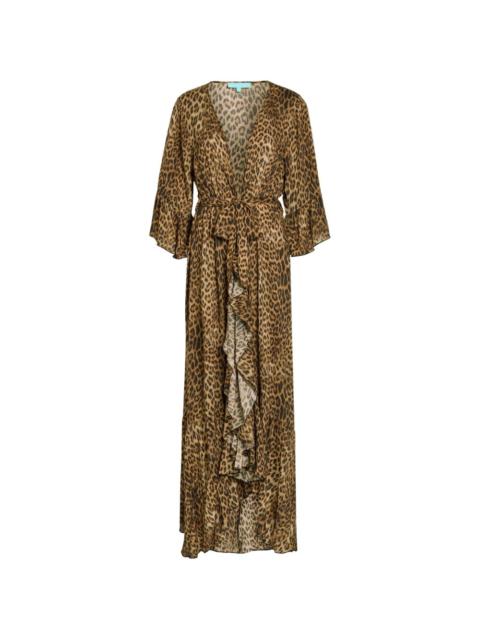 MELISSA ODABASH Manon animal-print maxi dress