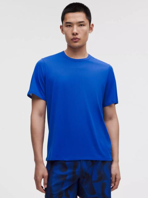 lululemon Men's Fast and Free Short-Sleeve Shirt *Perforated Stripe