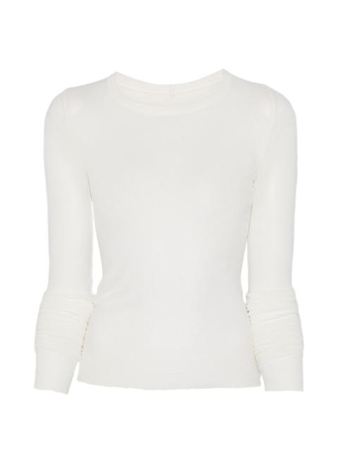 Rick Owens ribbed long-sleeve top