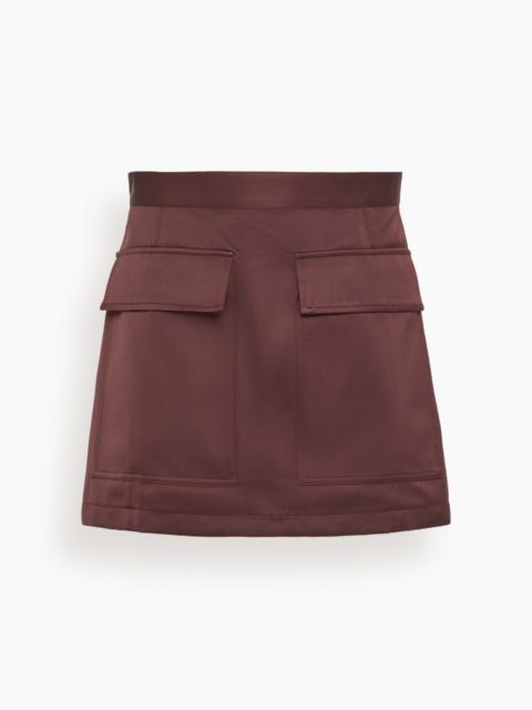 Plan C Skirt in Dark Burgundy