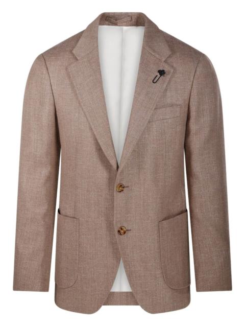 LARDINI patch-pocket two-button blazer