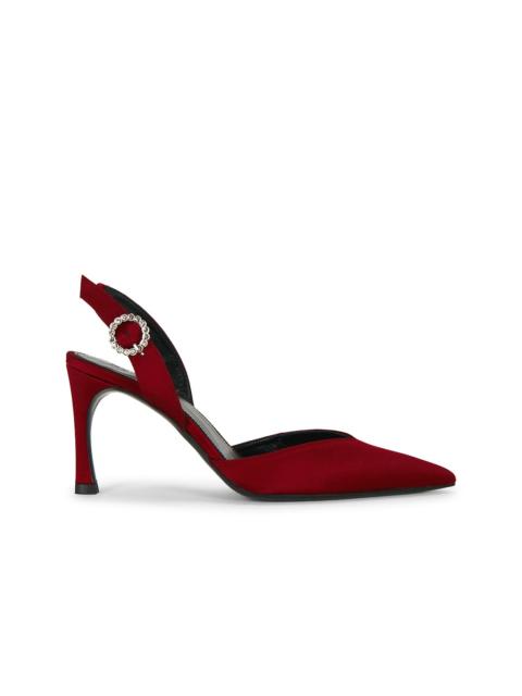 ROTATE Slingback High Heel Satin Pump