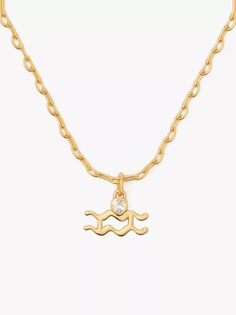 kate spade What's Your Sign Aquarius Mini Pendant