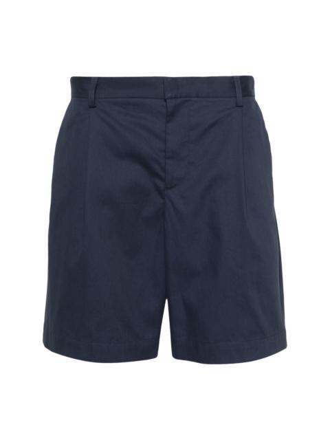 A.P.C. pleated cotton shorts
