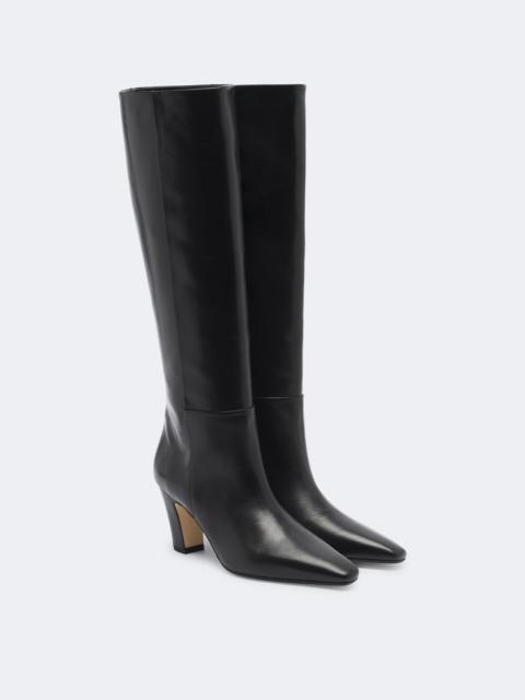 Aeyde Silva leather knee-high boots