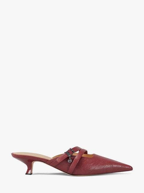 MICHAEL KORS Yvette Crackled Kitten Mule