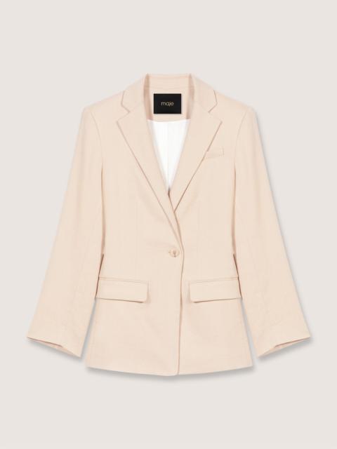 maje Linen blend blazer