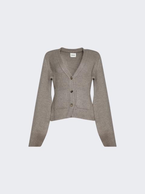 KHAITE Scarlet Cardigan Barley