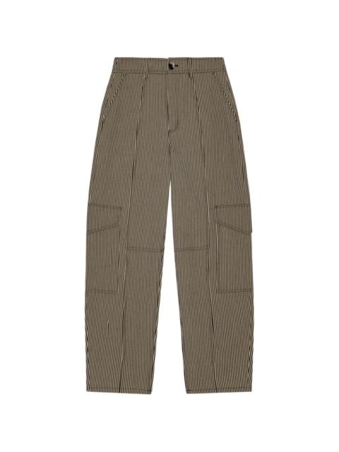 GANNI striped cargo trousers