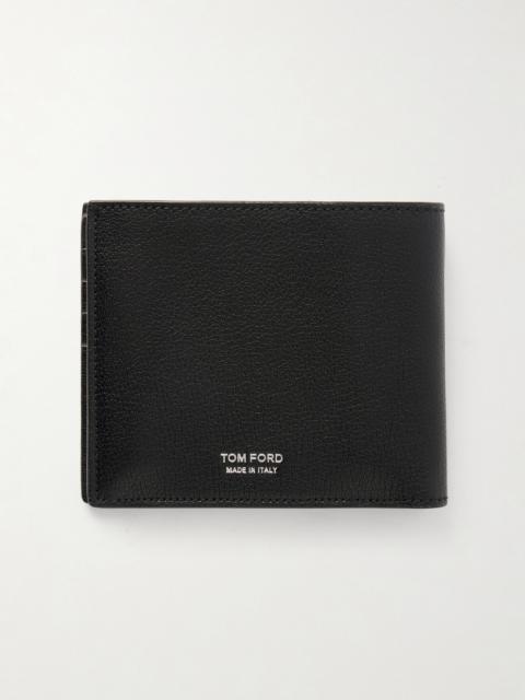 TOM FORD T Line Textured-Leather Bifold Wallet